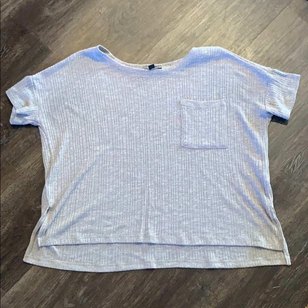 AEO Cropped Ribbed Shirt